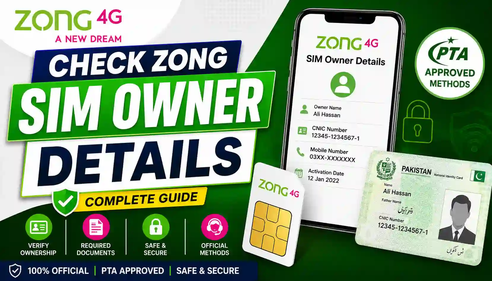 Check Zong Sim Owner Details