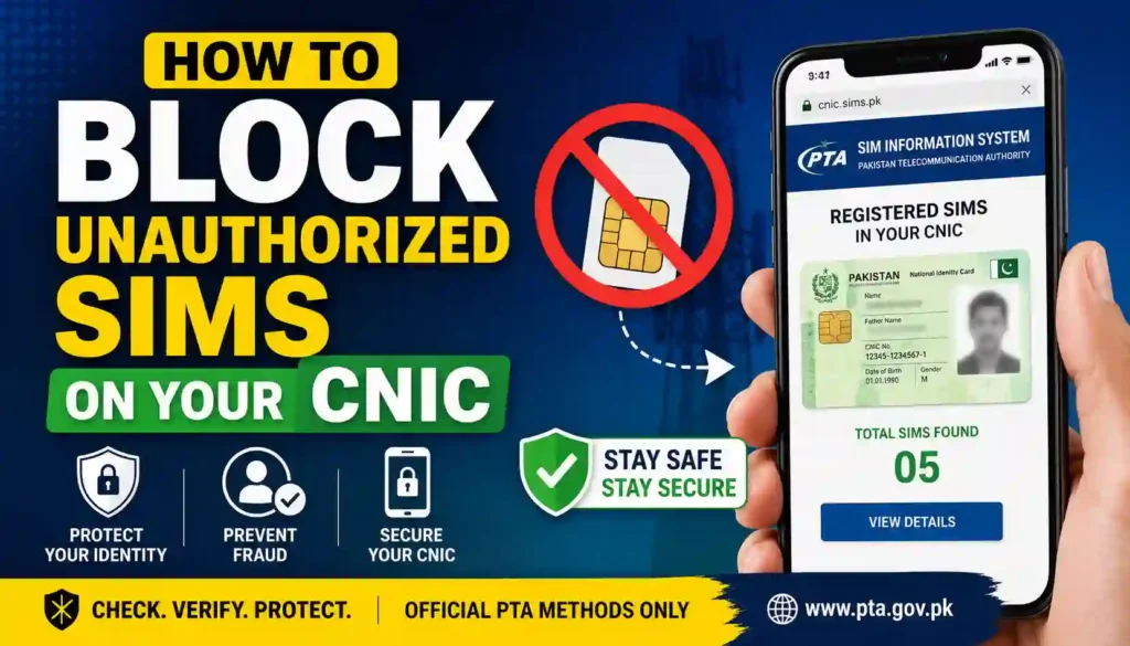 How To Block Unauthorized Sims on Your CNIC